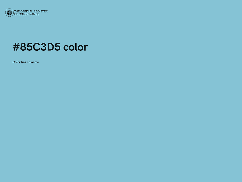 #85C3D5 color image