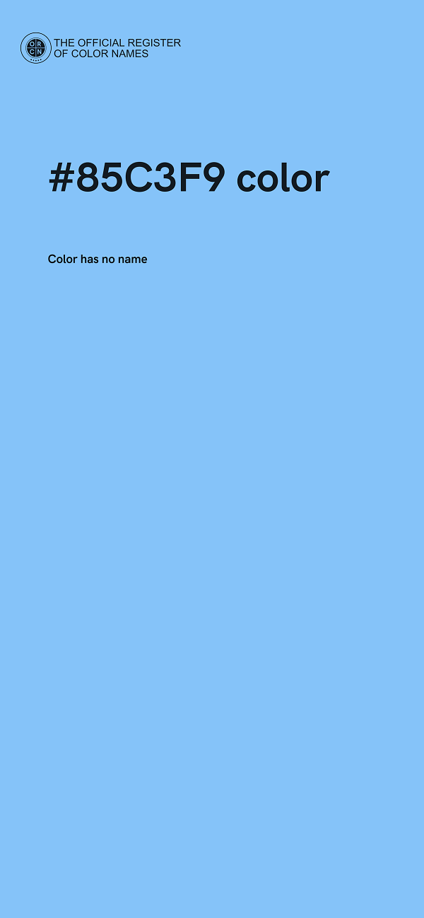 #85C3F9 color image
