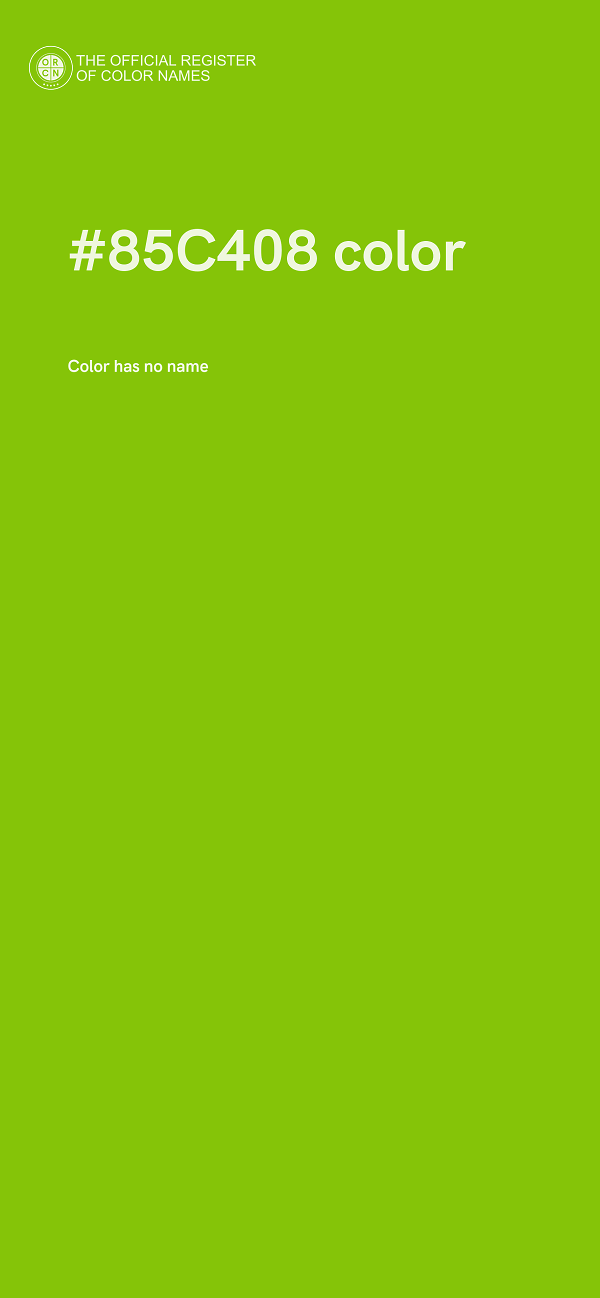 #85C408 color image