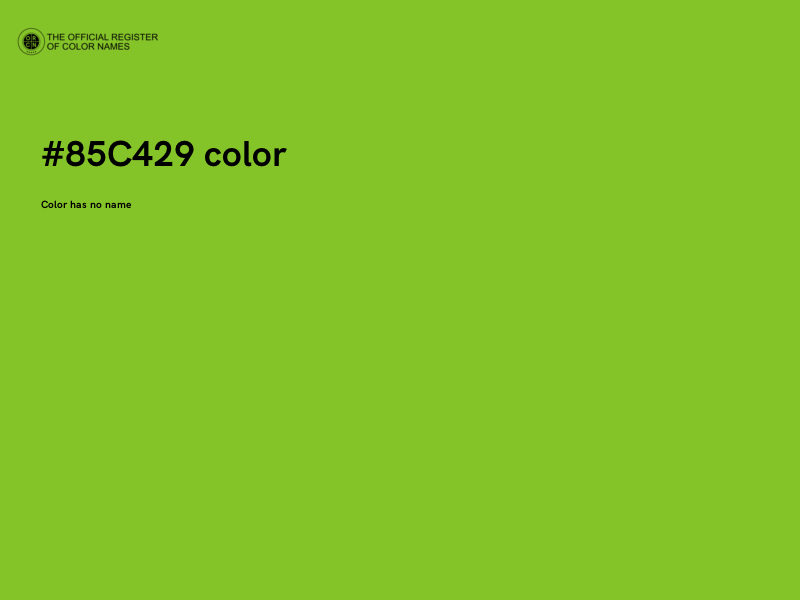 #85C429 color image