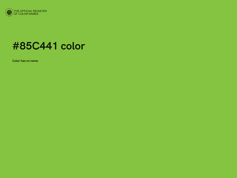 #85C441 color image