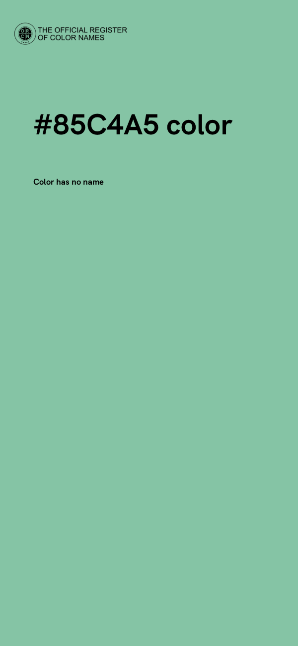 #85C4A5 color image