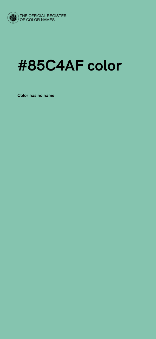 #85C4AF color image