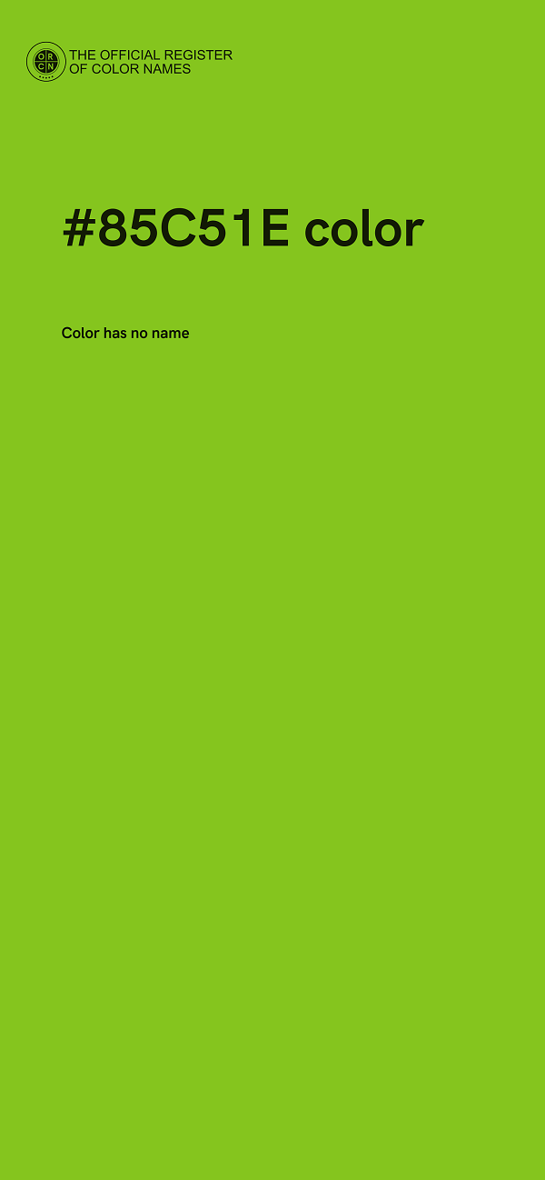 #85C51E color image