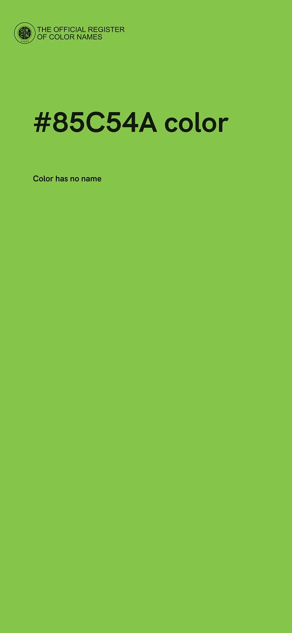 #85C54A color image