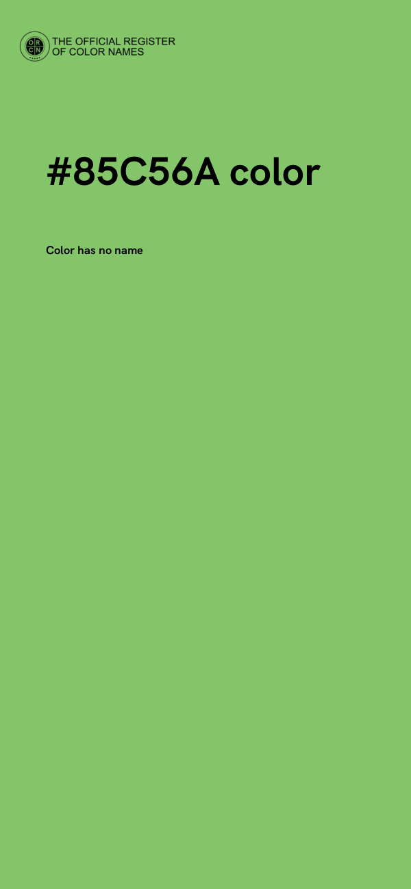 #85C56A color image