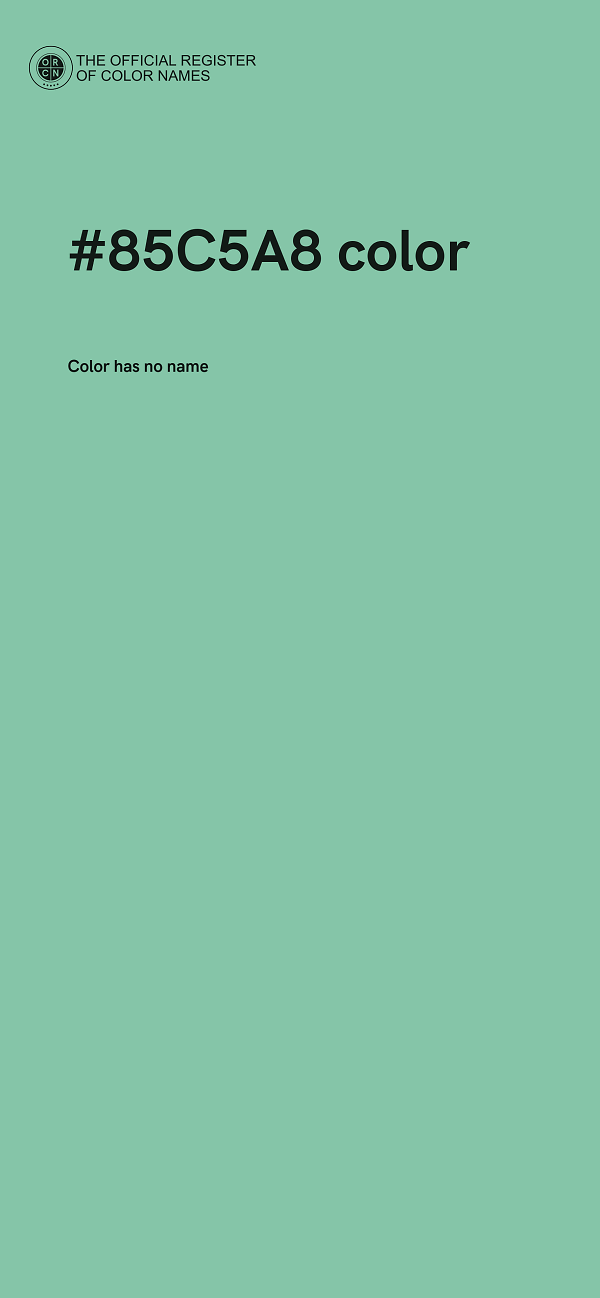 #85C5A8 color image