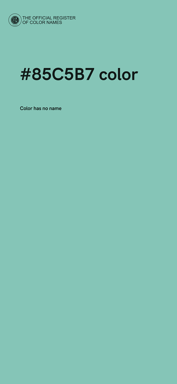 #85C5B7 color image