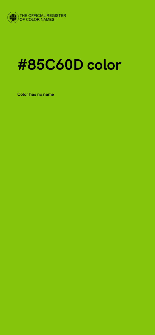 #85C60D color image