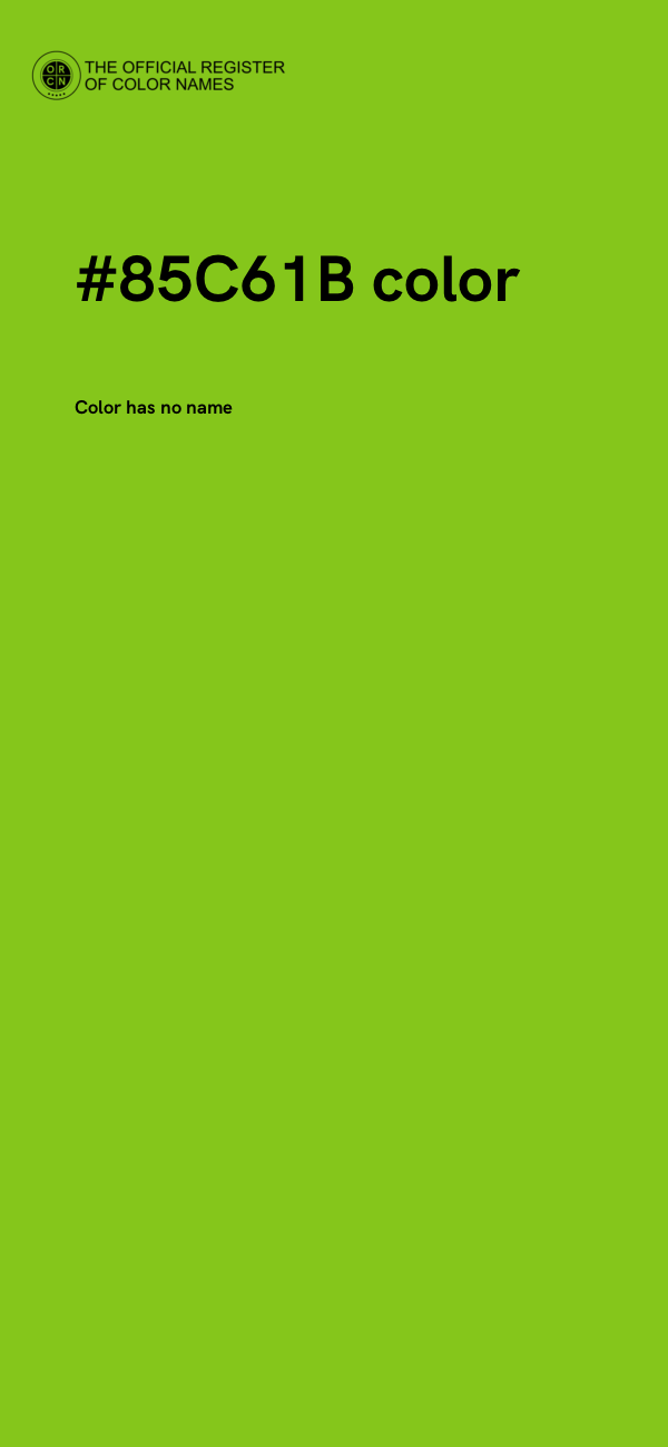 #85C61B color image