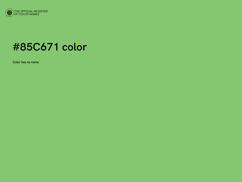 #85C671 color image