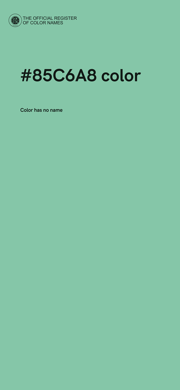 #85C6A8 color image