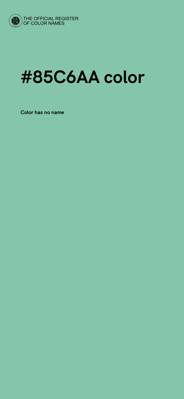 #85C6AA color image