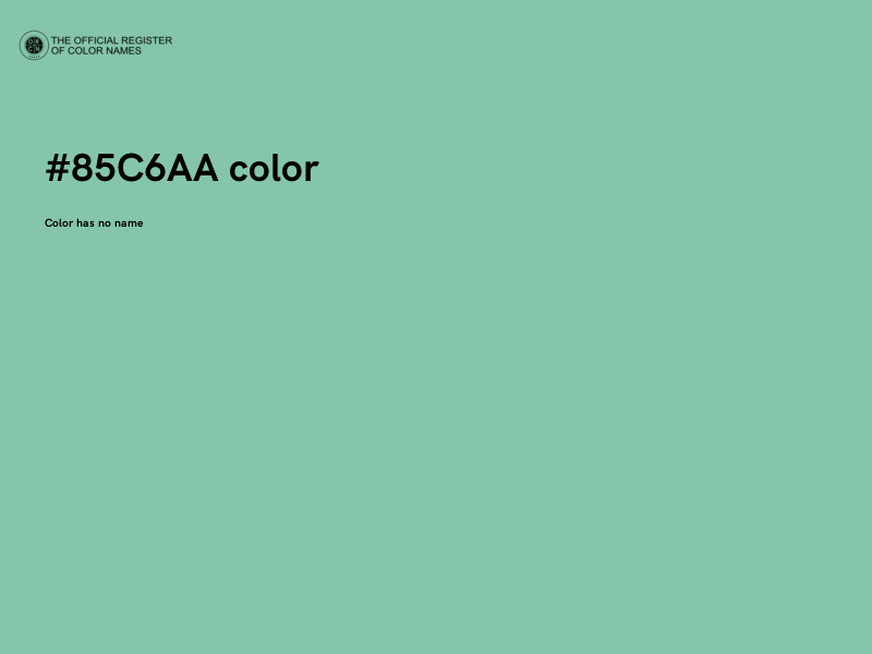 #85C6AA color image