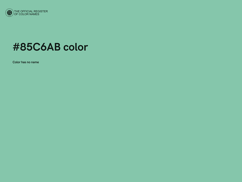 #85C6AB color image