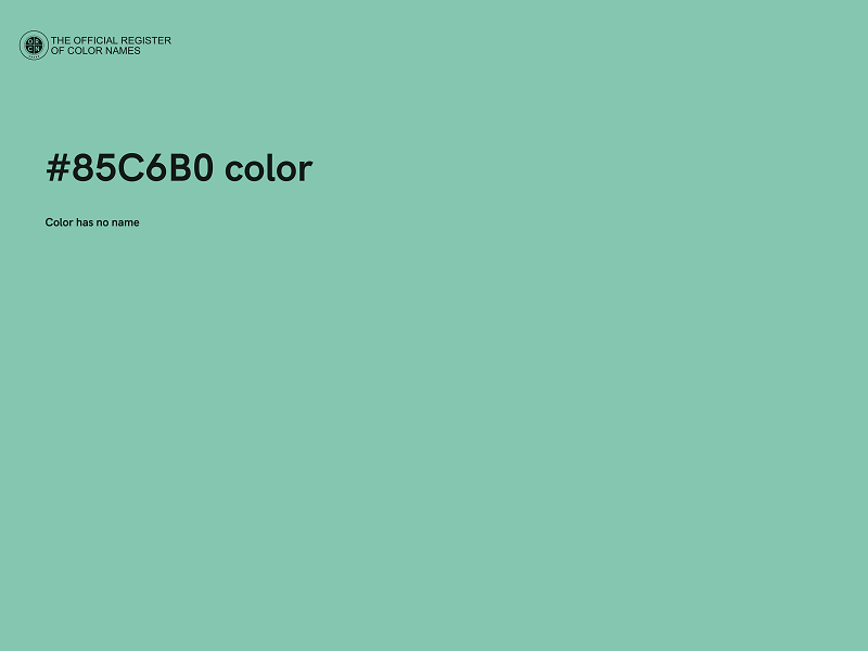 #85C6B0 color image