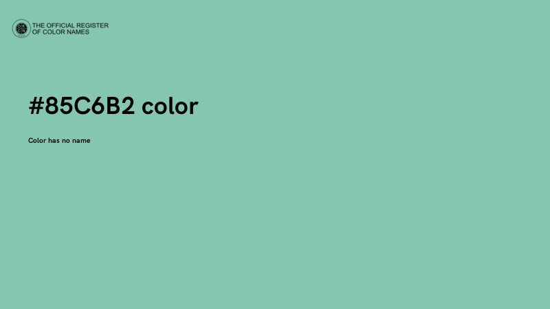#85C6B2 color image