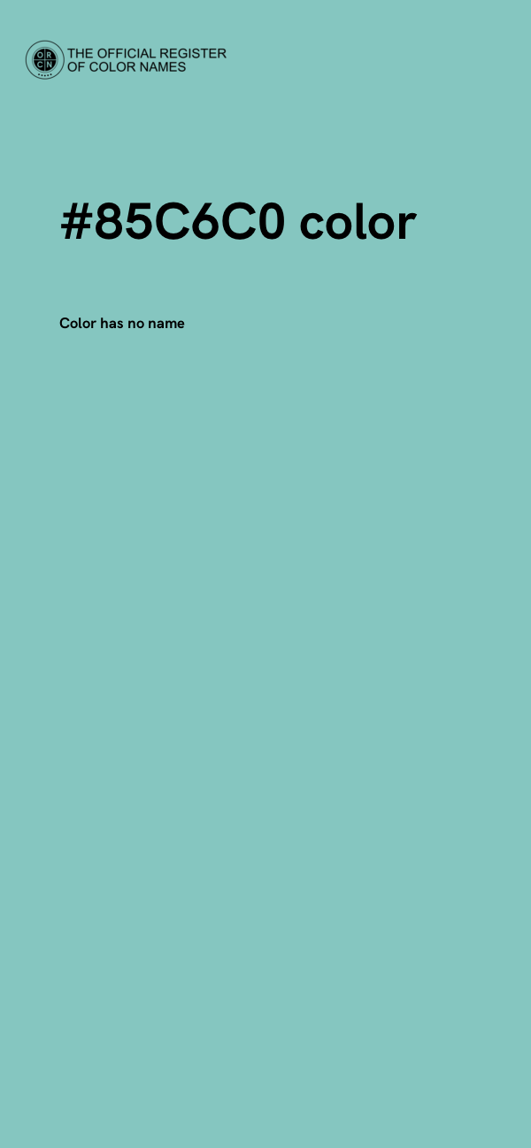 #85C6C0 color image