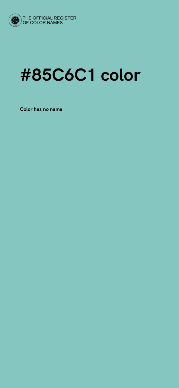 #85C6C1 color image