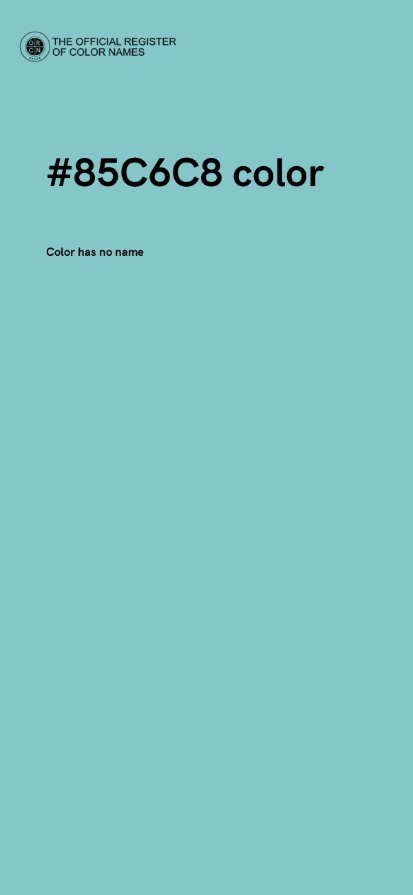#85C6C8 color image