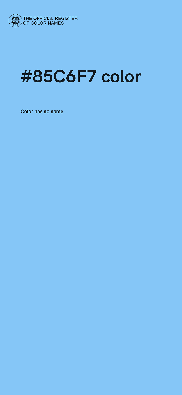 #85C6F7 color image