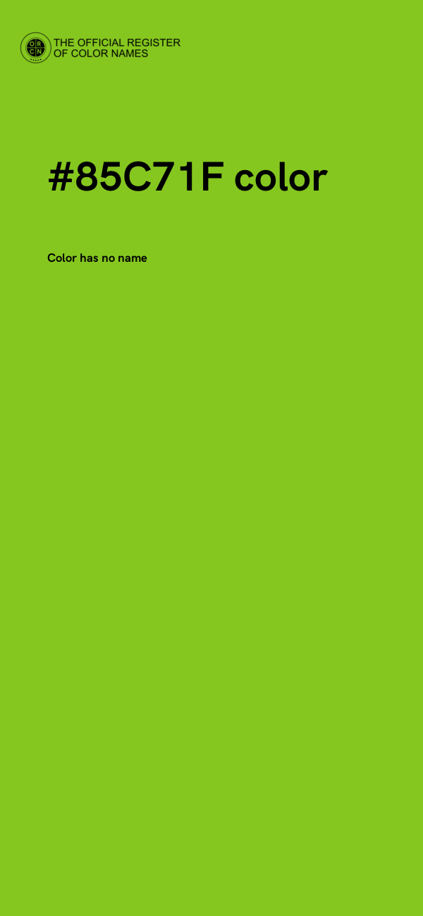 #85C71F color image