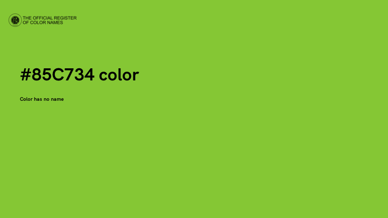 #85C734 color image