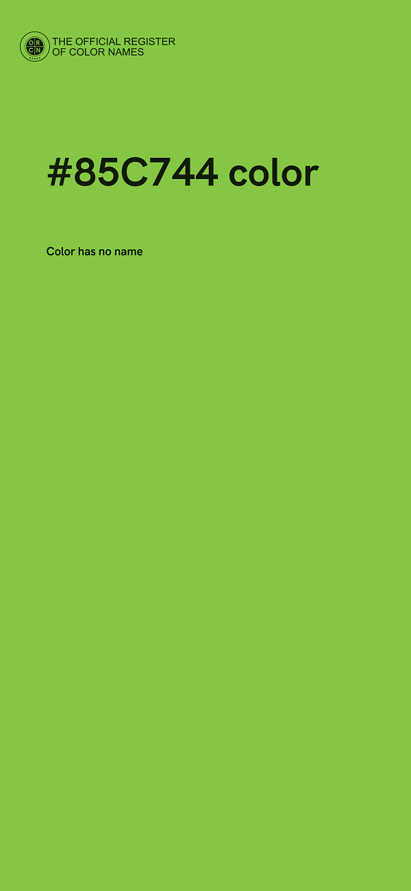 #85C744 color image