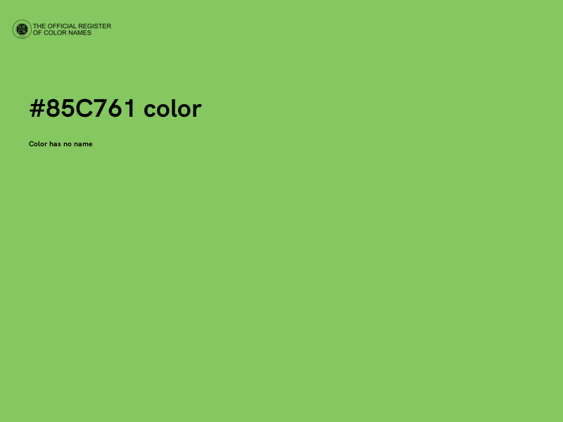 #85C761 color image