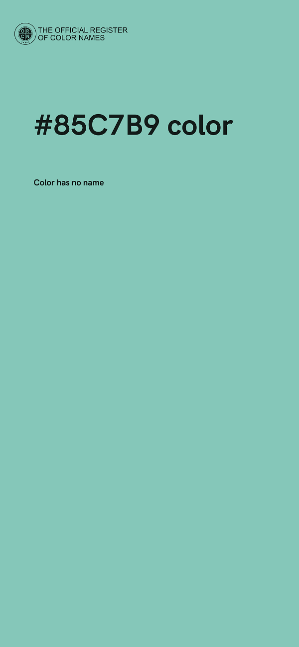 #85C7B9 color image
