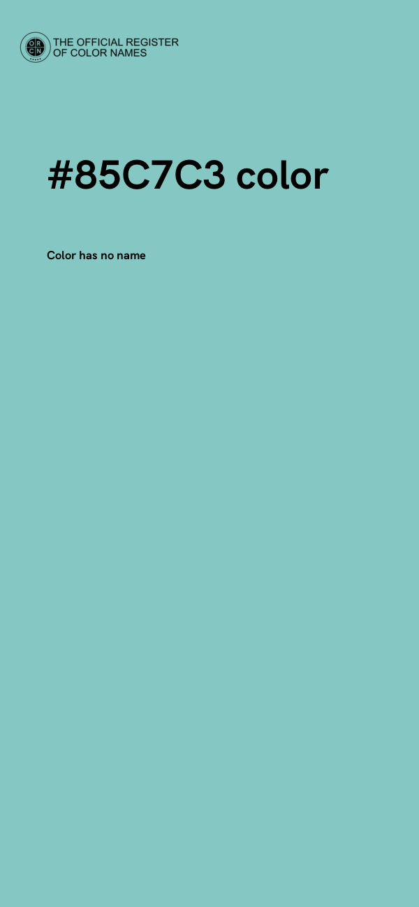 #85C7C3 color image