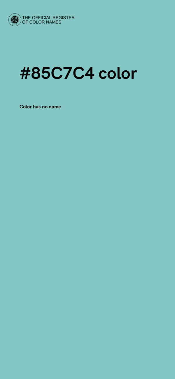 #85C7C4 color image