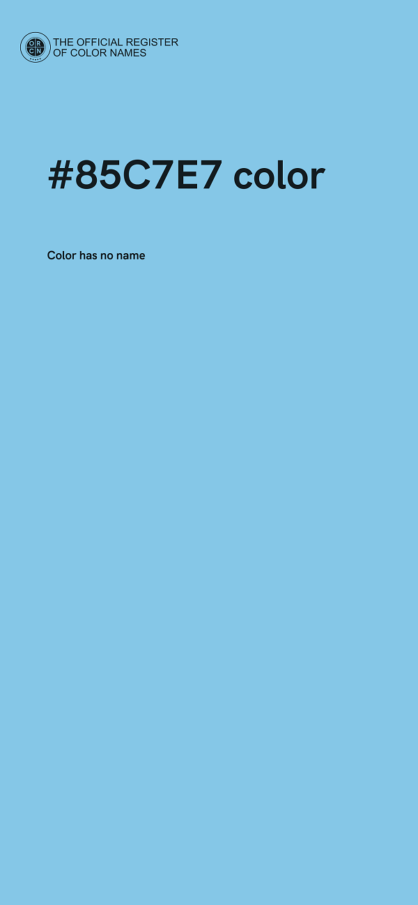 #85C7E7 color image