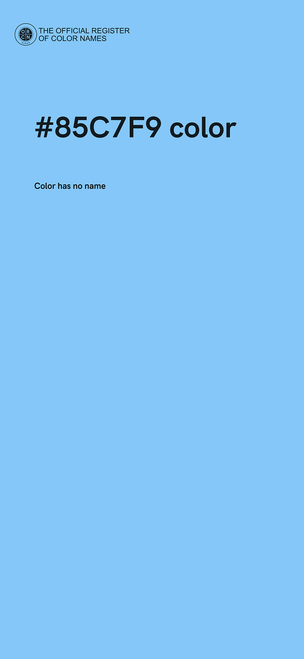 #85C7F9 color image
