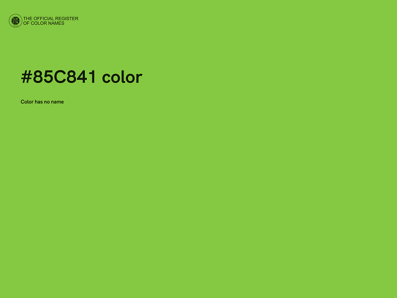 #85C841 color image