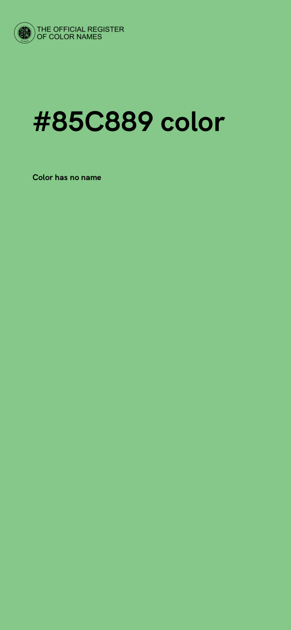 #85C889 color image