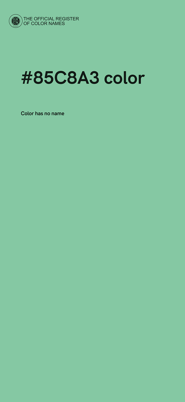 #85C8A3 color image