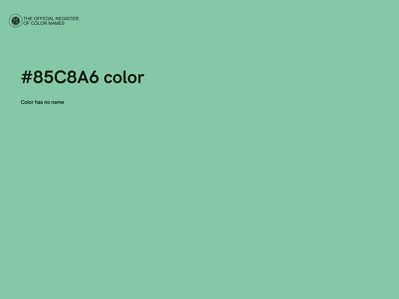 #85C8A6 color image