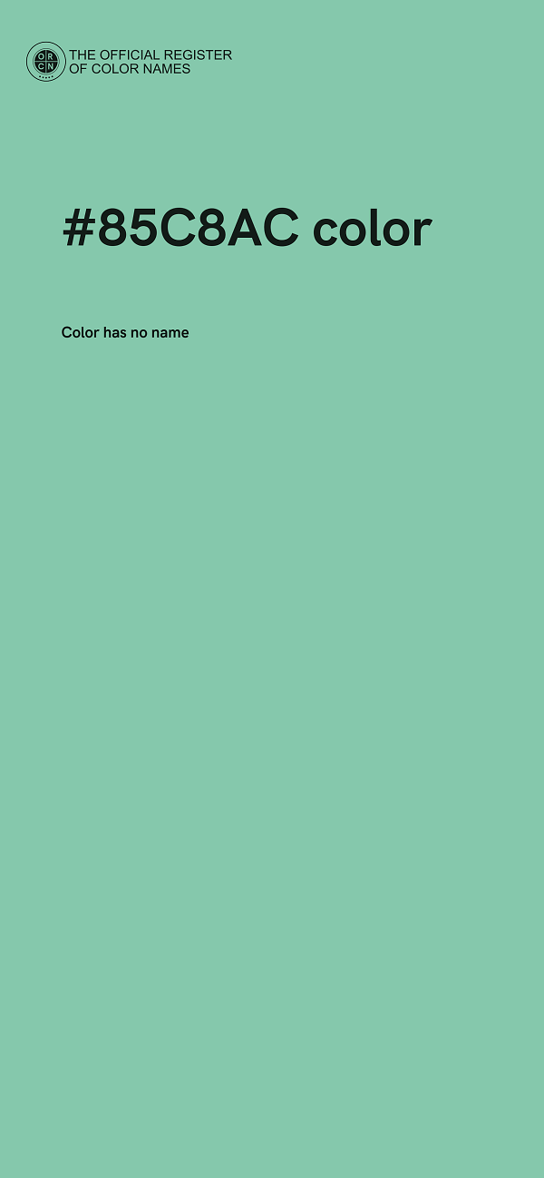 #85C8AC color image