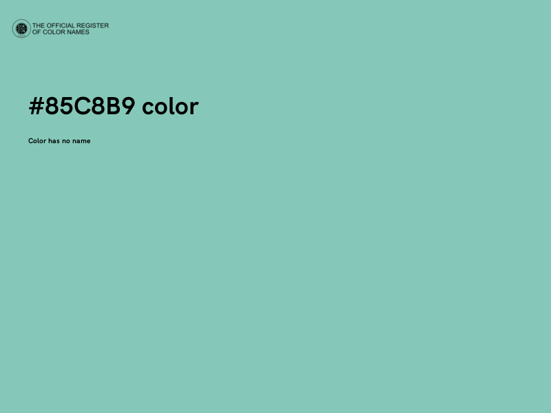 #85C8B9 color image