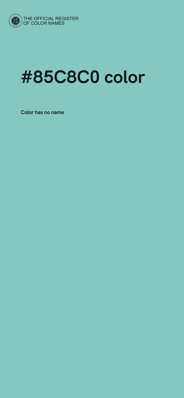 #85C8C0 color image