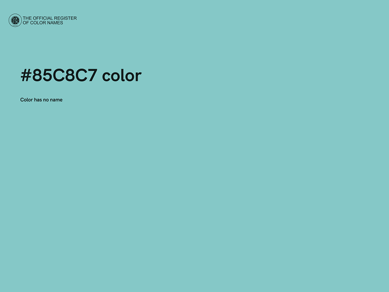 #85C8C7 color image
