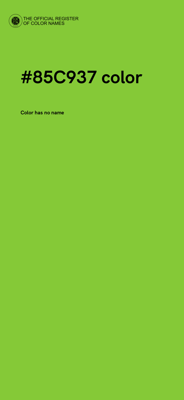 #85C937 color image