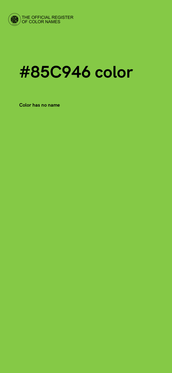#85C946 color image