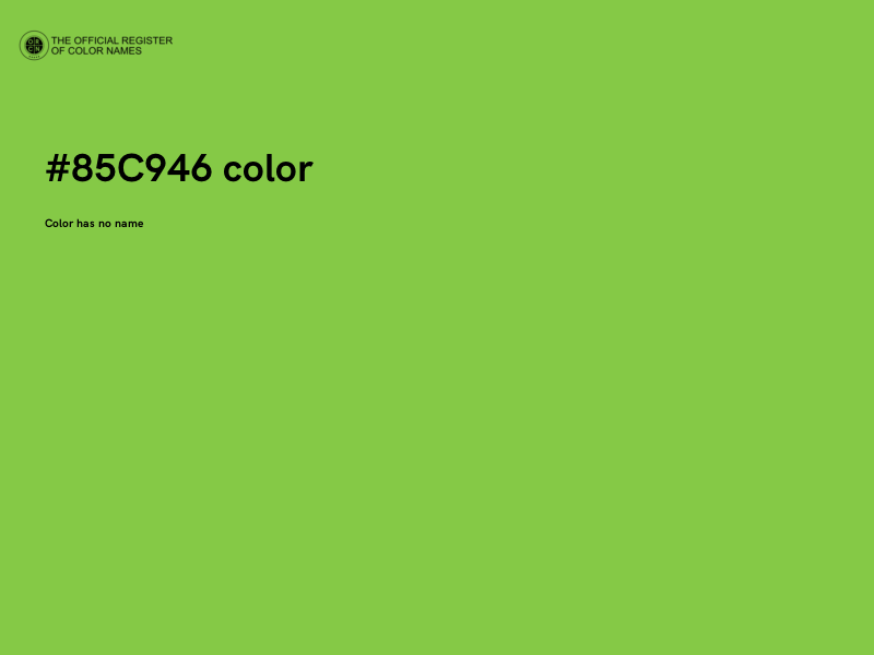 #85C946 color image