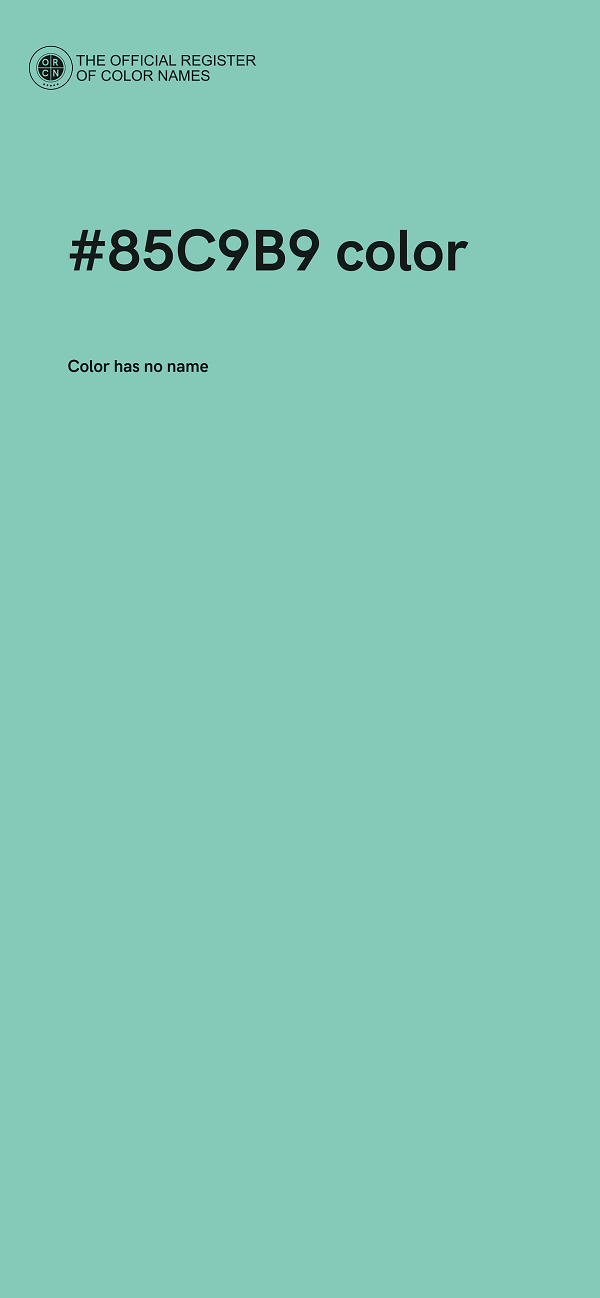 #85C9B9 color image