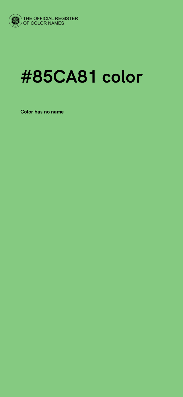 #85CA81 color image