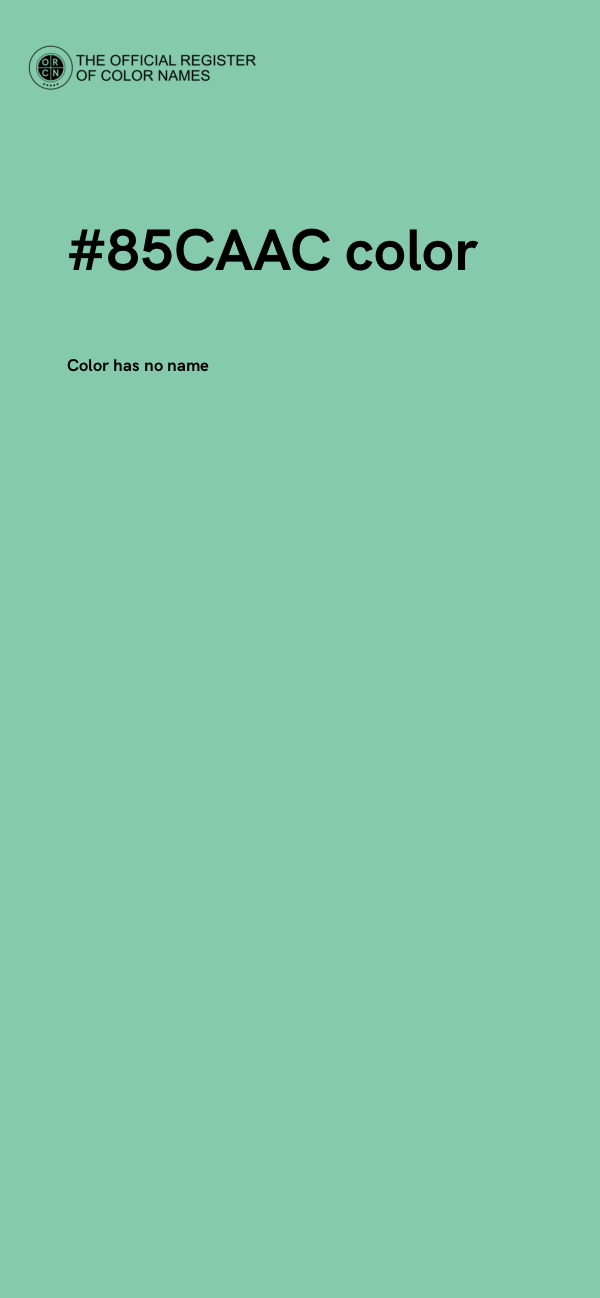 #85CAAC color image