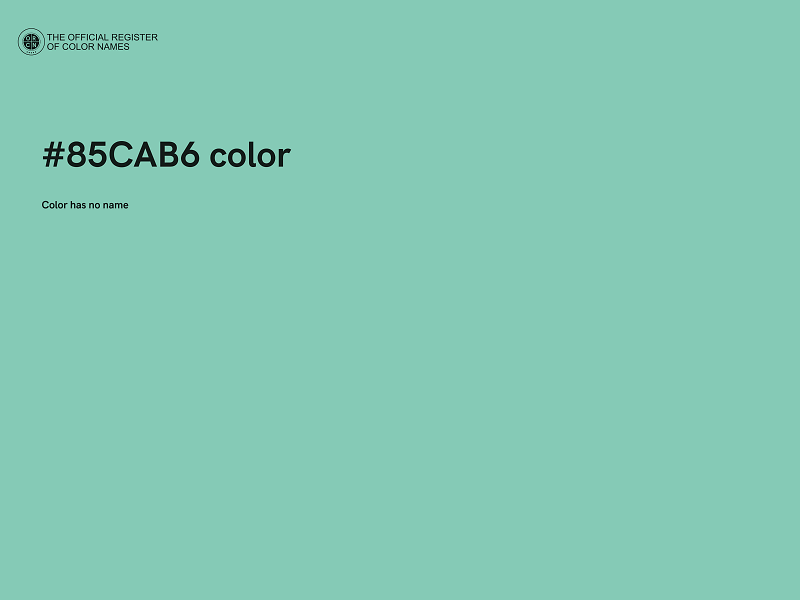 #85CAB6 color image