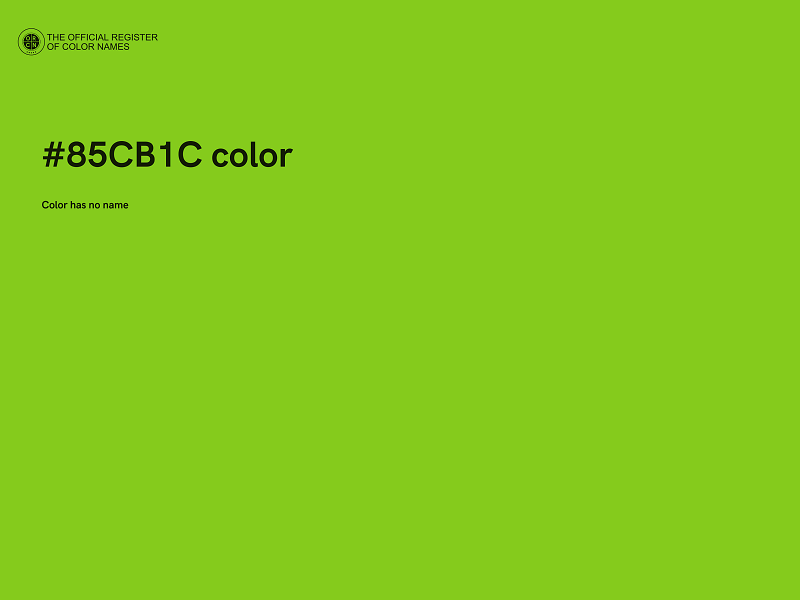 #85CB1C color image